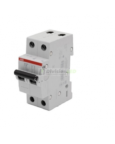 ABB SH202-C16 Interruptor magnetotérmico 2P 16A C 6kA 2CDS212001R0164