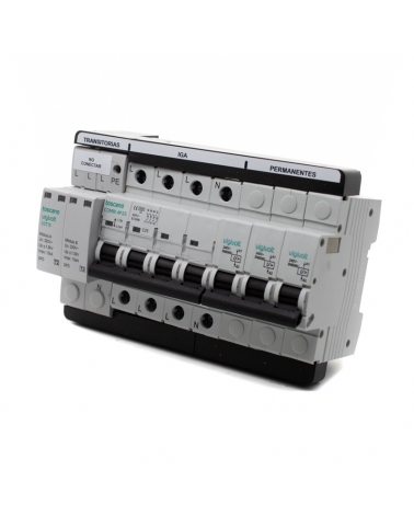 Toscano 10002474 COMBI 4P25T15 Protector sobretensión permanente y transitoria + IGA trifásico 4x25A
