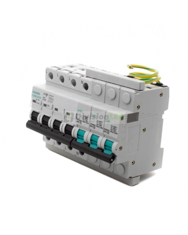 Toscano 10002918 COMBI-MINI 4P63T15 Protector sobretensión permanente y transitoria + IGA trifásico compacto 4x63A