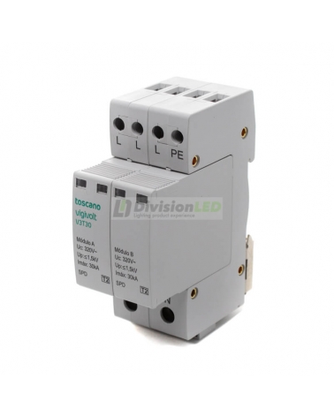 Toscano 10001751 V3T-30 Protector sobretensión transitoria trifásico clase II 3P+N 30kA