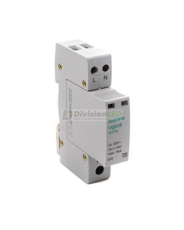 Toscano 10002463 V2T-15 Protector sobretensión transitoria monofásico clase II 1P+N 15kA