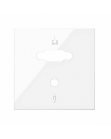 SIMON | 10000091-130 | TAPA PARA CONECTOR VGA + MINI-JACK BLANCO BRILLANTE SIMON 100