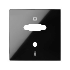 SIMON | 10000091-138 | TAPA PARA CONECTOR VGA + MINI-JACK NEGRO BRILLANTE SIMON 100