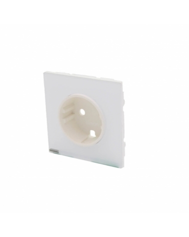 SIMON | 10002041-130 | TAPA IO PARA LA BASE DE ENCHUFE SCHUKO BLANCO BRILLANTE SIMON 100