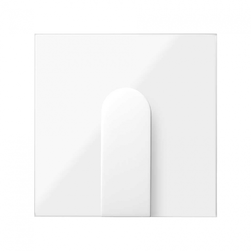 SIMON | 10002051-130 | TAPA PARA SALIDA DE CABLES ANCHA BLANCO BRILLANTE SIMON 100