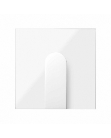 SIMON | 10002051-130 | TAPA PARA SALIDA DE CABLES ANCHA BLANCO BRILLANTE SIMON 100