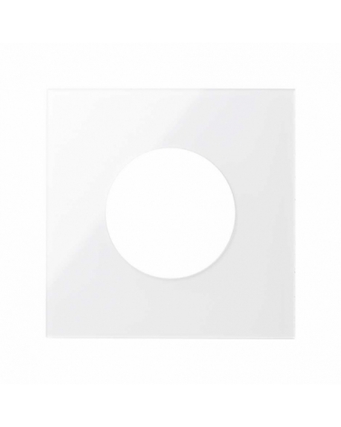 SIMON | 10000047-130 | TAPA PARA BASE DE ENCHUFE EUROAMERICANA BLANCO BRILLANTE SIMON 100