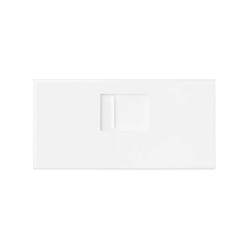 SIMON | 10000005-230 | TAPA DE VOZ Y DATOS CON GUARDAPOLVO PARA 1 CONECTOR RJ45 BLANCO MATE SIMON 100