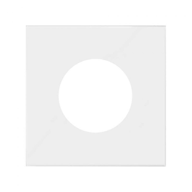 SIMON | 10000047-230 | TAPA PARA BASE DE ENCHUFE EUROAMERICANA BLANCO MATE SIMON 100