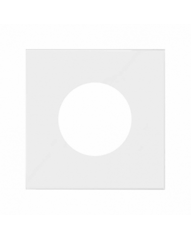 SIMON | 10000047-230 | TAPA PARA BASE DE ENCHUFE EUROAMERICANA BLANCO MATE SIMON 100