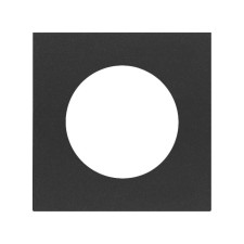 SIMON | 10000047-238 | TAPA PARA BASE DE ENCHUFE EUROAMERICANA NEGRO MATE SIMON 100