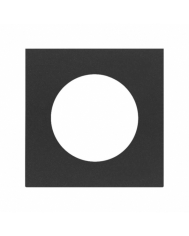 SIMON | 10000047-238 | TAPA PARA BASE DE ENCHUFE EUROAMERICANA NEGRO MATE SIMON 100