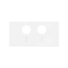 SIMON | 10000053-230 | TAPA PARA TOMAS INDUCTIVAS DE R-TV+SAT BLANCO MATE SIMON 100