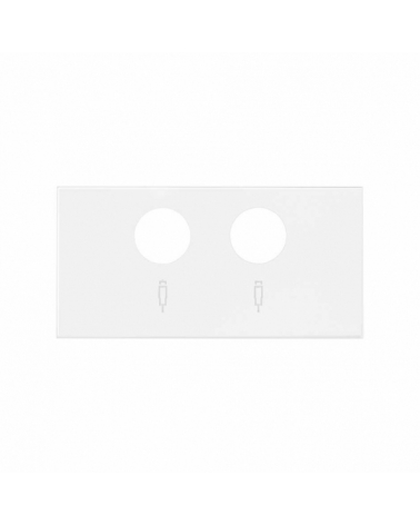SIMON | 10000053-230 | TAPA PARA TOMAS INDUCTIVAS DE R-TV+SAT BLANCO MATE SIMON 100