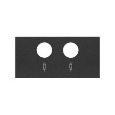 SIMON | 10000053-238 | TAPA PARA TOMAS INDUCTIVAS DE R-TV+SAT NEGRO MATE SIMON 100