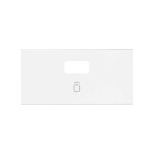 SIMON | 10001091-230 | TAPA PARA 1 CONECTOR USB BLANCO MATE SIMON 100