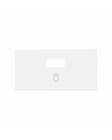 SIMON | 10001091-230 | TAPA PARA 1 CONECTOR USB BLANCO MATE SIMON 100