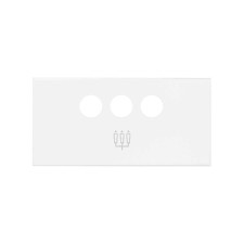SIMON | 10001093-230 | TAPA PARA CONECTOR 3RCA BLANCO MATE SIMON 100