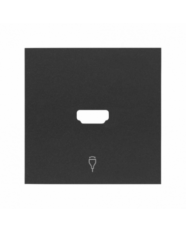 SIMON | 10001094-238 | TAPA PARA CONECTOR HDMI NEGRO MATE SIMON 100