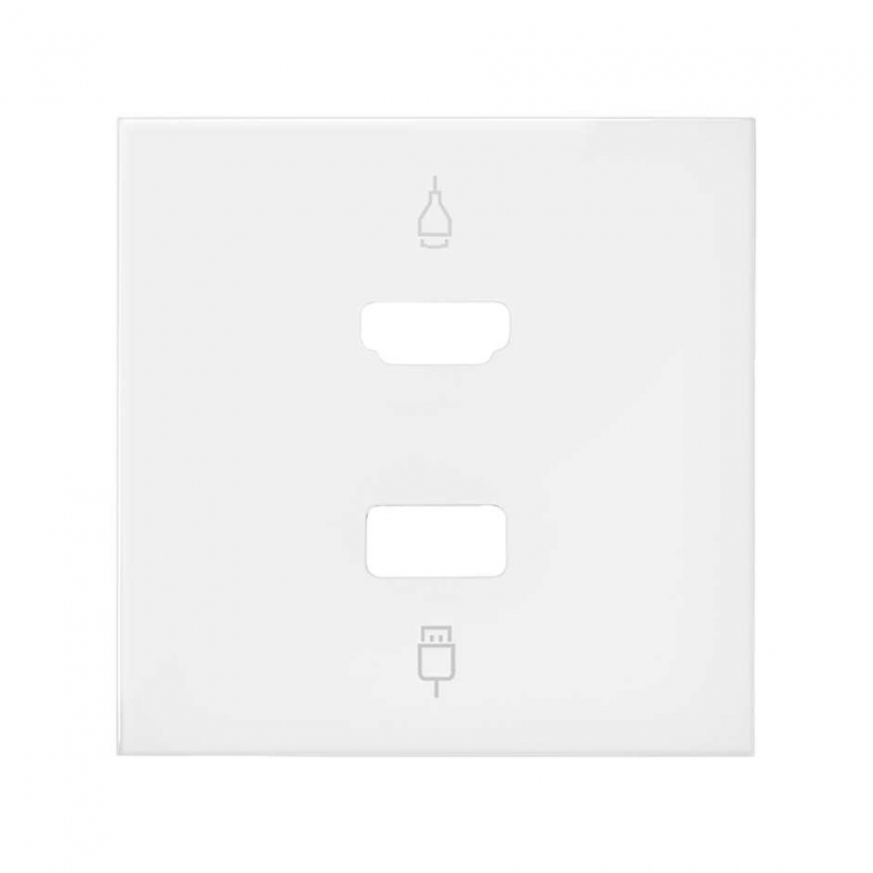SIMON | 10001095-230 | TAPA PARA CONECTOR HDMI + USB BLANCO MATE SIMON 100