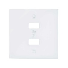 SIMON | 10001096-230 | TAPA PARA CARGADOR USB 2 CONECTORES BLANCO MATE SIMON 100
