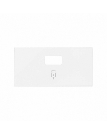 SIMON | 10001097-230 | TAPA PARA CARGADOR USB SMARTCHARGE 1 CONECTOR BLANCO MATE SIMON 100