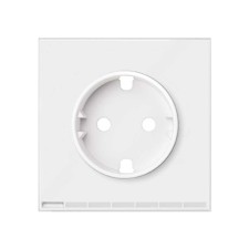 SIMON | 10002041-230 | TAPA IO PARA LA BASE DE ENCHUFE SCHUKO BLANCO MATE SIMON 100