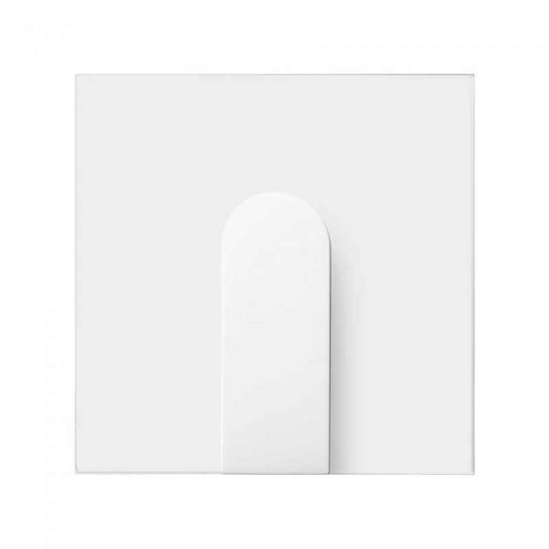 SIMON | 10002051-230 | TAPA PARA SALIDA DE CABLES ANCHA BLANCO MATE SIMON 100