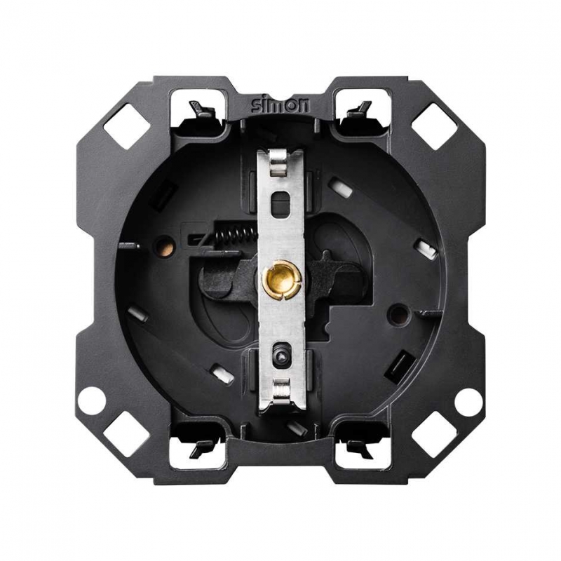 SIMON | 10000432-039 | BASE DE ENCHUFE SCHUKO 16 A 250V~ CON SISTEMA DE EMBORNAMIENTO 1CLICK® SIMON 100
