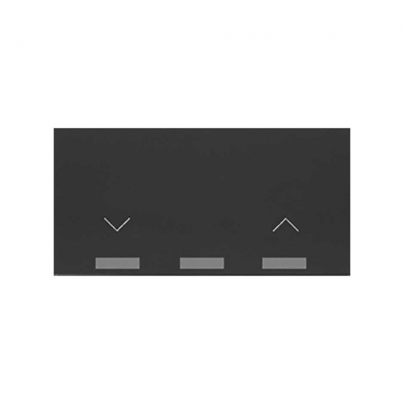 SIMON | 10002181-238 | TECLA MASTER IO PARA PERSIANAS CON BATERÍA NEGRO MATE SIMON 100