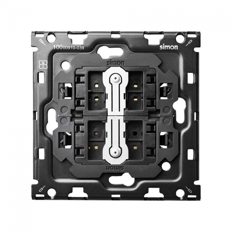 SIMON | 10010103-039 | KIT BACK HORIZONTAL PARA 1 ELEMENTO CON 2 CONMUTADORES PULSANTES SIMON 100