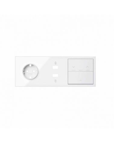 SIMON | 10020306-130 | KIT FRONT PARA 3 ELEMENTOS CON 1 BASE ENCHUFE SCHUKO