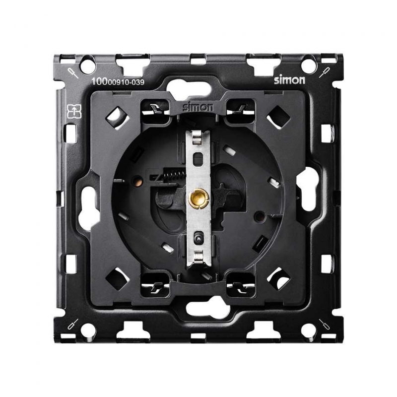 SIMON | 10010108-039 | KIT BACK PARA 1 ELEMENTO CON 1 BASE DE ENCHUFE SCHUKO HUB IO SIMON 100