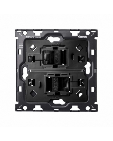 SIMON | 10010111-039 | KIT BACK PARA 1 ELEMENTO CON 2 CONECTORES RJ45 SIMON 100