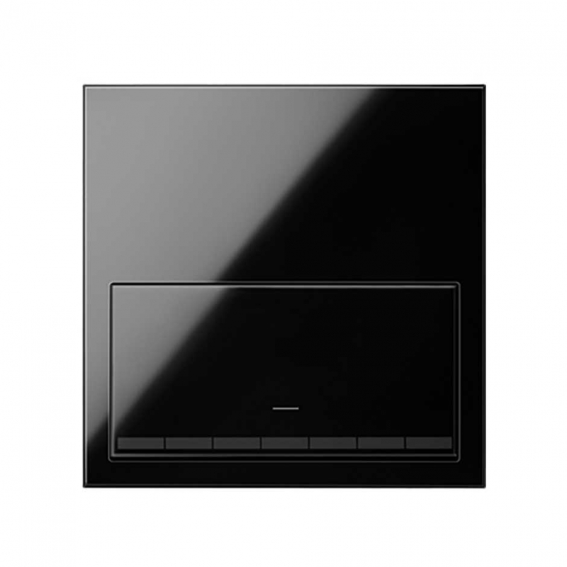 SIMON | 10020113-138 | KIT FRONT PARA 1 ELEMENTO CON 1 TECLA REGULABLE NEGRO BRILLANTE SIMON 100