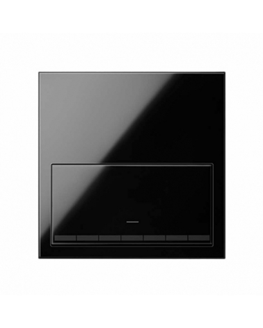 SIMON | 10020113-138 | KIT FRONT PARA 1 ELEMENTO CON 1 TECLA REGULABLE NEGRO BRILLANTE SIMON 100