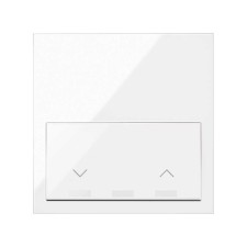 SIMON | 10020115-130 | KIT FRONT PARA 1 ELEMENTO CON 1 TECLA PERSIANAS BLANCO BRILLANTE SIMON 100