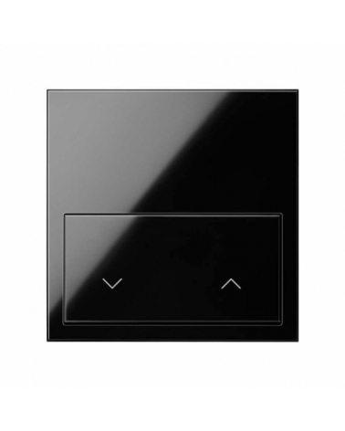 SIMON | 10020115-138 | KIT FRONT PARA 1 ELEMENTO CON 1 TECLA PERSIANAS NEGRO BRILLANTE SIMON 100