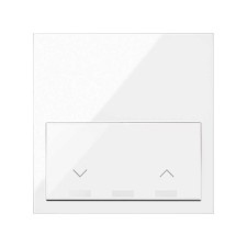 SIMON | 10020116-130 | KIT FRONT PARA 1 ELEMENTO CON 1 INTERRUPTOR PERSIANAS IO BLANCO BRILLANTE SIMON 100