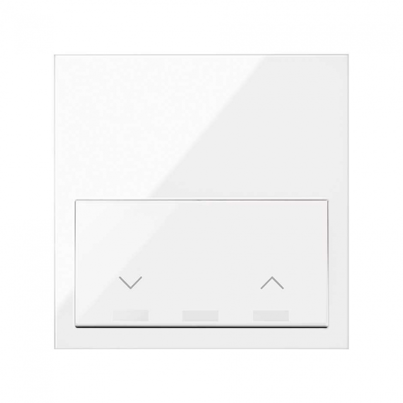 SIMON | 10020116-130 | KIT FRONT PARA 1 ELEMENTO CON 1 INTERRUPTOR PERSIANAS IO BLANCO BRILLANTE SIMON 100