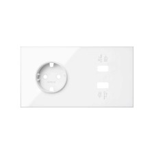 SIMON | 10020210-130 | KIT FRONT PARA 2 ELEMENTOS CON 1 BASE ENCHUFE SCHUKO