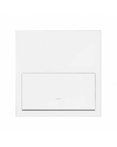 SIMON | 10020101-230 | KIT FRONT HORIZONTAL PARA 1 ELEMENTO CON 1 TECLA BLANCO MATE SIMON 100