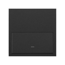 SIMON | 10020101-238 | KIT FRONT HORIZONTAL PARA 1 ELEMENTO CON 1 TECLA NEGRO MATE SIMON 100