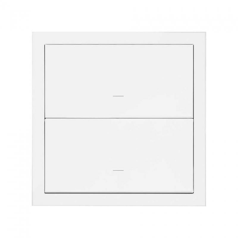 SIMON | 10020103-230 | KIT FRONT PARA 1 ELEMENTO CON 2 TECLAS BLANCO MATE SIMON 100