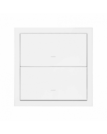 SIMON | 10020103-230 | KIT FRONT PARA 1 ELEMENTO CON 2 TECLAS BLANCO MATE SIMON 100