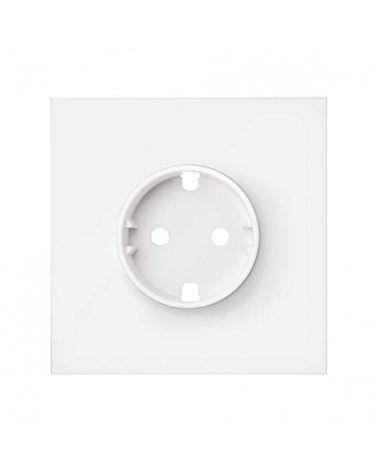SIMON | 10020105-230 | KIT FRONT PARA 1 ELEMENTO CON 1 BASE DE ENCHUFE SCHUKO BLANCO MATE SIMON 100