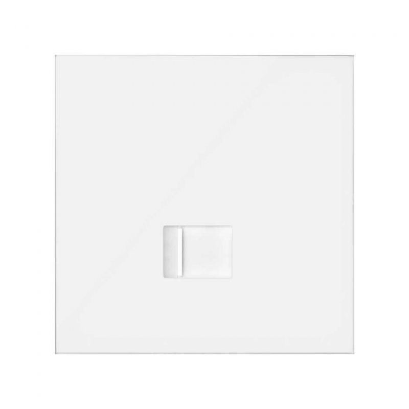 SIMON | 10020106-230 | KIT FRONT PARA 1 ELEMENTO CON 1 CONECTOR INFORMÁTICO RJ45 6 UTP CON ADAPTADOR BLANCO MATE SIMON 100