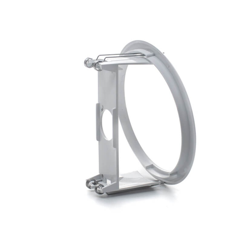 Accesorio para empotrar en techo circular blanco 120x120x40mm - ¡en 360°! - DivisionLED