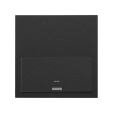 SIMON | 10020112-238 | KIT FRONT PARA 1 ELEMENTO CON 1 INTERRUPTOR IO NEGRO MATE SIMON 100