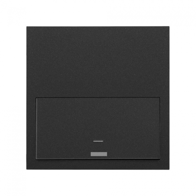 SIMON | 10020112-238 | KIT FRONT PARA 1 ELEMENTO CON 1 INTERRUPTOR IO NEGRO MATE SIMON 100